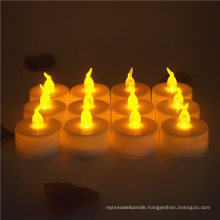 Battery Operated Realistic Faking Amber Flameless LED Tealight Candle